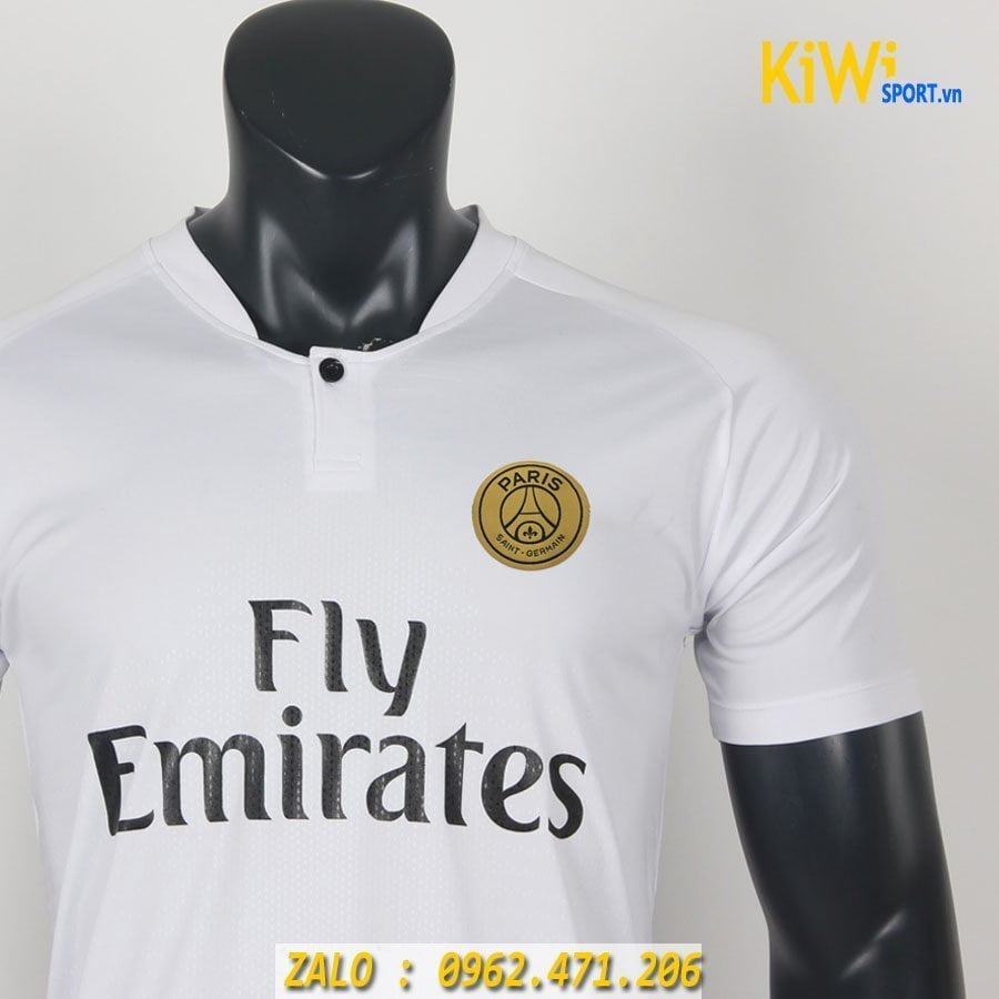 Bán áo đá banh CLB PSG 2018 - 2019 màu trắng