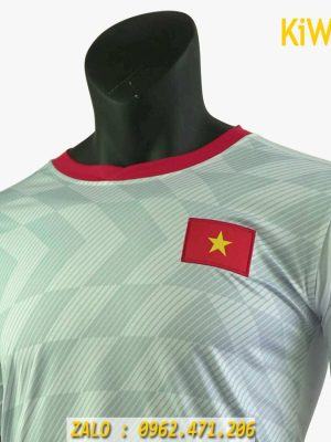 Cận cảnh mẫu áo bóng đá đội tuyển Việt Nam màu trắng 2019 siêu đẹp