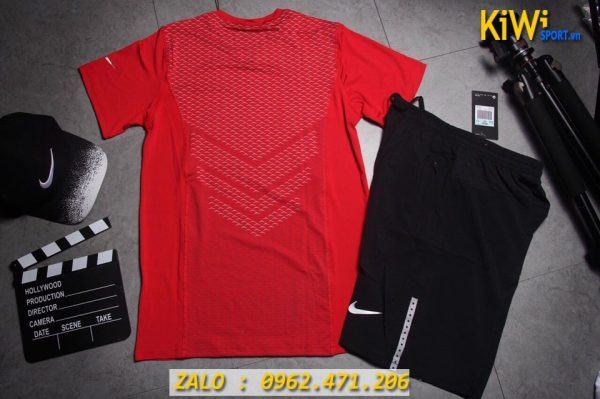 Bỏ sỉ áo thể thao Nike Pro Combat phối lưng màu đỏ siêu chất