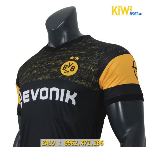 áo đá banh clb Dortmund đen 2018 - 2019 rất đẹp