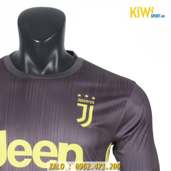Shop bán áo đá banh CLB Juventus 2018 - 2019 màu xám
