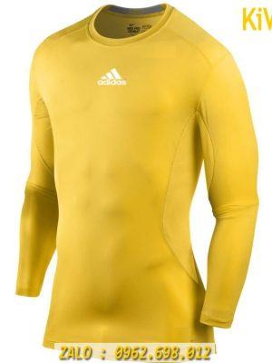Áo Lót Thể Thao Dài Tay Adidas Màu Vàng