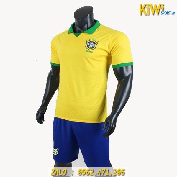Áo Bóng Đá Tuyển Brazil Copa America 2019 Màu Vàng Rất Đẹp