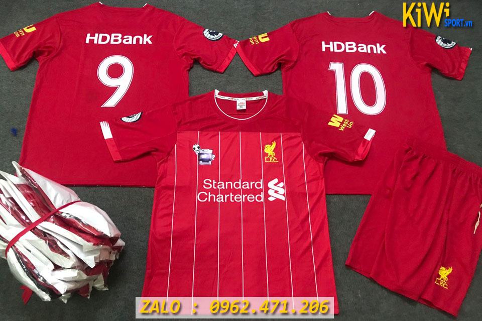 In Áo Đá Banh Đội Bóng HD Bank Mẫu Liverpool 2019 -2020 Màu Đỏ