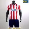 Bộ Quần Áo Bóng Đá CLB Atletico Madrid 2019 - 2020 Sân Nhà Sọc Xanh Đỏ