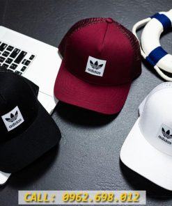 Nón Adidas Mẫu In Logo 3 Lá Hàng VNXK Cao Cấp