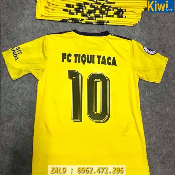 Mẫu in áo đấu CLB Arsenal 2019 - 2020 màu vàng