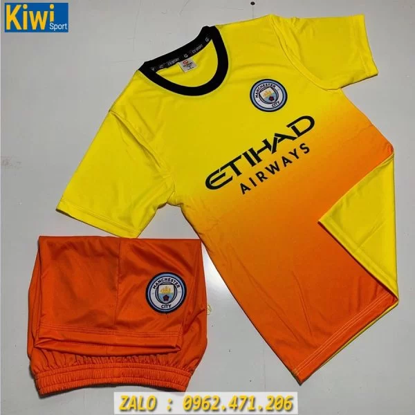 Áo Bóng Đá Trẻ Em CLB Man City 2019 - 2020 Màu Cam