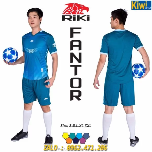 Đồ Đá Banh Không Logo Fantor Màu Xanh Ngọc