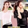 Áo Croptop Lưới Tập Gym - Yoga Siêu Xinh