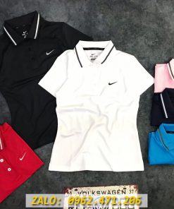Áo Thể Thao Nữ Nike Cổ Trụ Chất Thun Co Giãn Rất Đẹp - Kiwisport.Vn