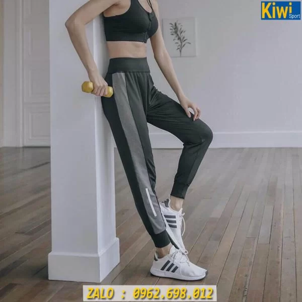 Quần Jogger Nữ Lưng Bảng Chất Dù Nhẹ Tênh