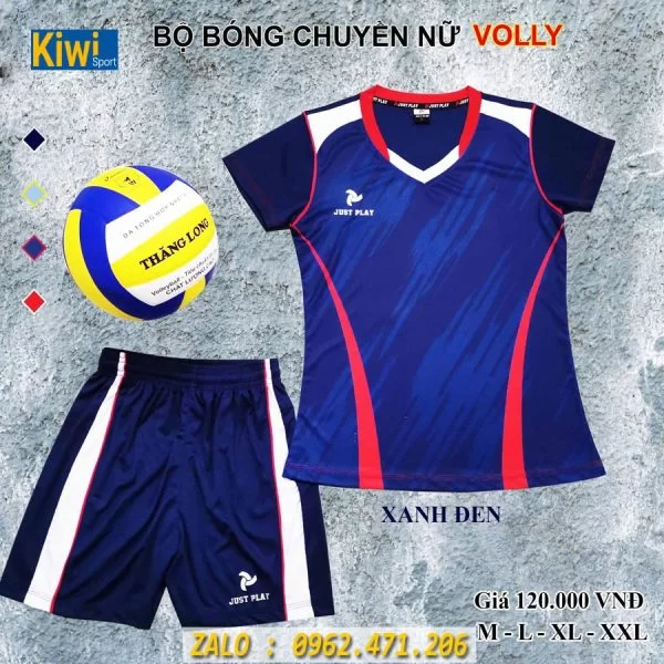 Quần Áo Bóng Chuyền Nữ Volly Màu Xanh Đen 2020