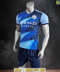 Áo Manchester City 2021 Fan Made Màu Xanh Biển