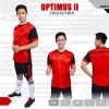 Bộ Áo Đá Bóng Optimus II Màu Đỏ Mới Nhất 2021