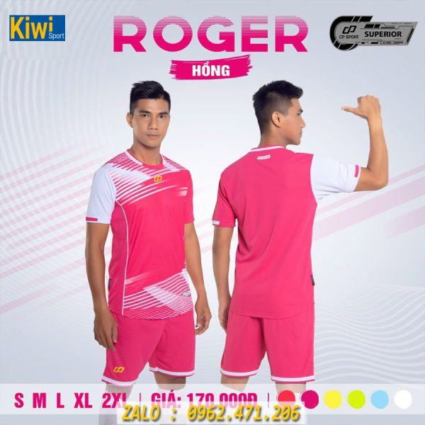 Áo Bóng Đá Roger Màu Hồng 2021 Đẹp Mê