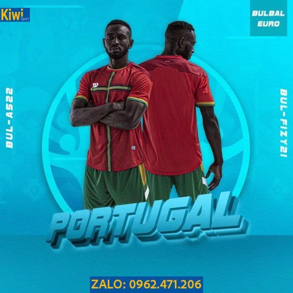 Áo Bóng Đá Euro 2021 Tuyển Bồ Đào Nha Màu Đỏ Đô