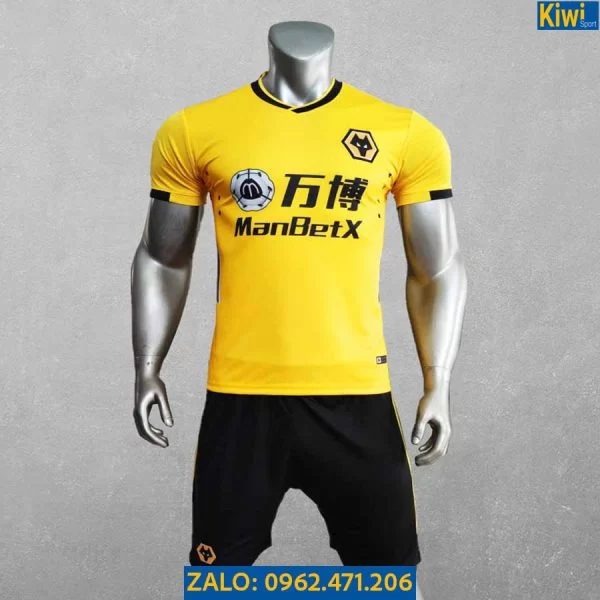 Áo Đấu Wolves 2021 - 2022 Màu Vàng Sân Nhà Rất Đẹp