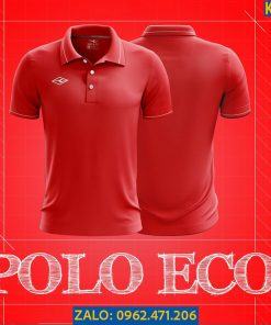 Áo Polo Thể Thao Eco Màu Đỏ 2021 Mạnh Mẽ