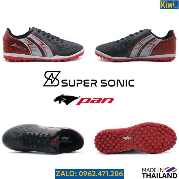 Giày Pan Super Sonic S Màu Đen Đế TF 2021