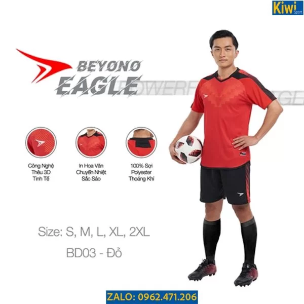 Đồ Đá Banh Beyono Eagle Màu Đỏ