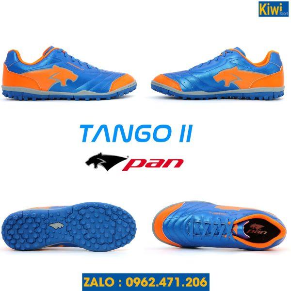 Giày Đá Banh Pan Tango II Màu Xanh Đế TF