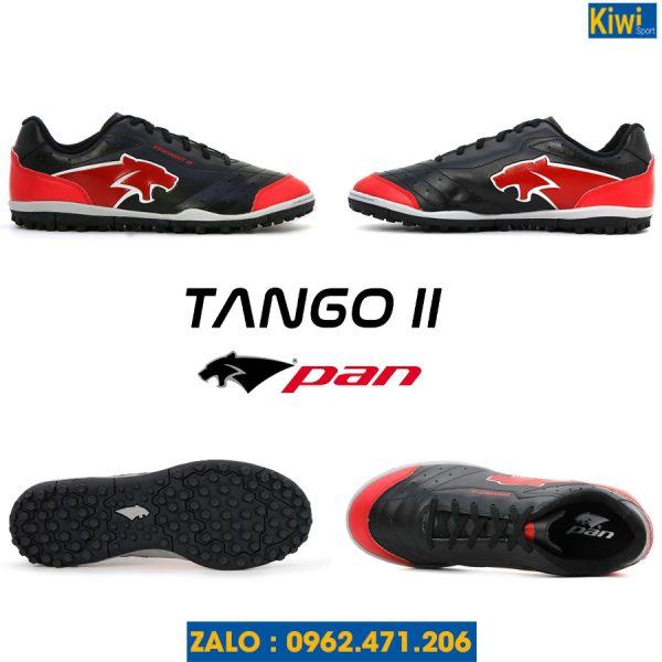 Giày Đá Banh Pan Tango II Màu Đen Đế TF