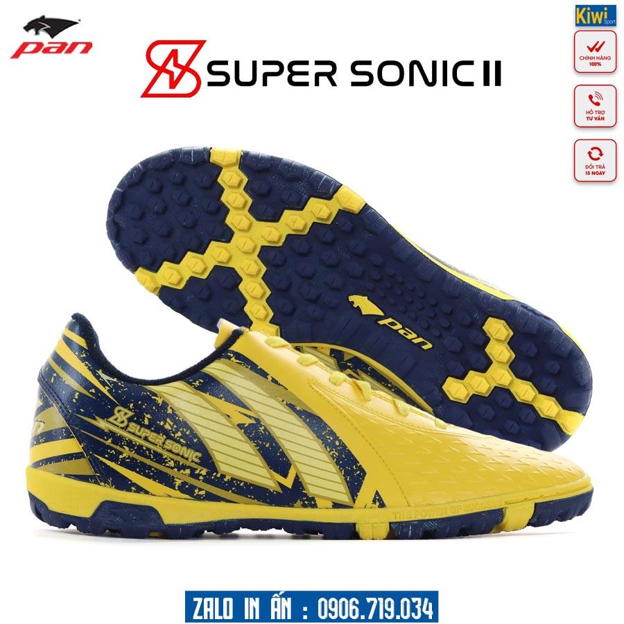 Giày Đá Banh Pan Super Sonic II Màu Vàng Đế TF Cao Cấp