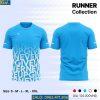 Áo Chạy Bộ Runner Collection Màu Xanh Biển Chất Vải Mát