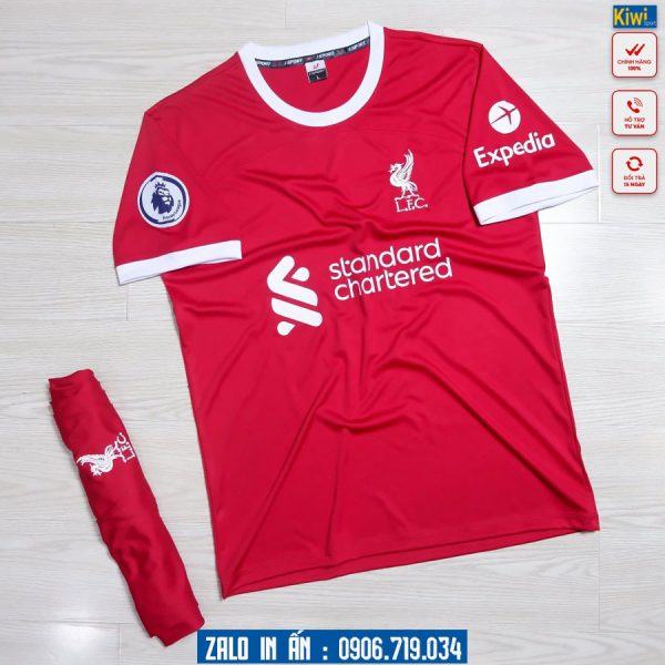 Áo Bóng Đá CLB Liverpool 2023 Màu Đỏ Rất Đẹp
