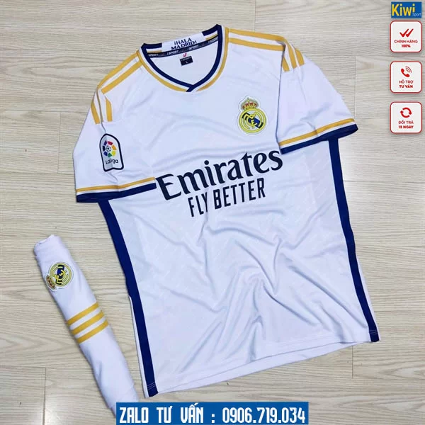 Áo bóng đá Real Madrid màu trắng mùa 2023 - 2024