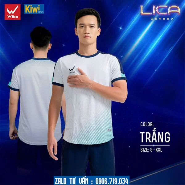 Đồ đá banh không logo Lica màu trắng