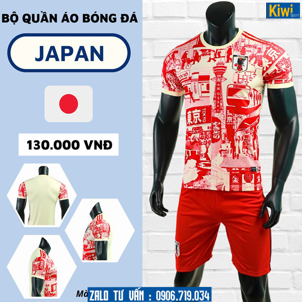 Áo Đấu Nhật Bản 2023 - 2024 Màu Đỏ Ấn Tượng