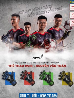 Găng Tay Thủ Môn Iwin VT01 Cao Cấp Full 4 Màu