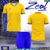 Áo đá bóng không logo Zeal màu vàng