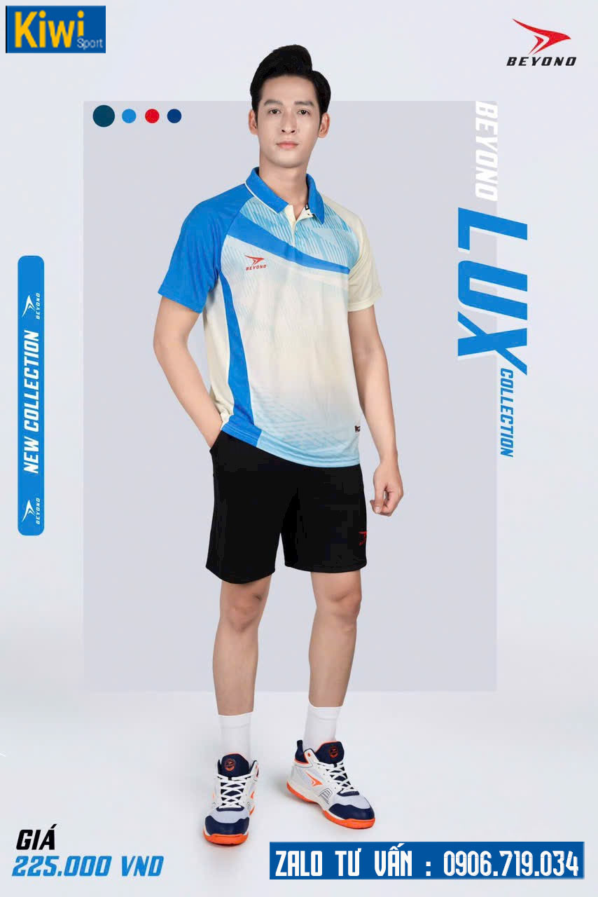 Quần áo bóng chuyền nam Beyono Lux màu xanh bích