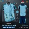 Áo bóng đá không logo Helios màu xanh biển rất đẹp
