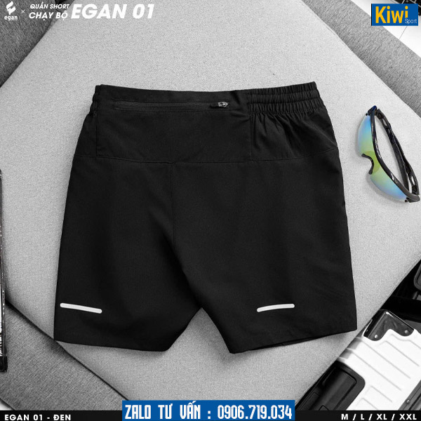 Đai lưng quần chạy bộ Egan 01 màu đen