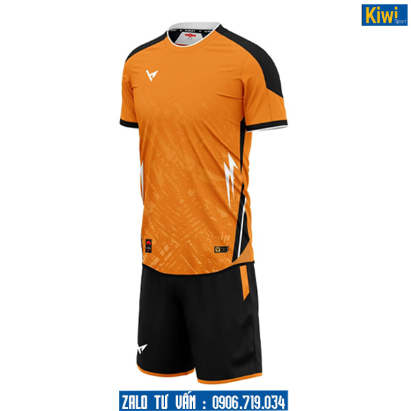 Áo bóng đá không logo Volcano màu cam