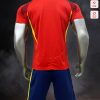 Mặt sau bộ áo đá banh tuyển Tây Ban Nha 2024 màu đỏ