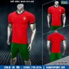 Bộ quần áo bóng đá tuyển Bồ Đào Nha 2024 màu đỏ