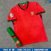 Quần áo đá bóng tuyển Bồ Đào Nha 2024 màu đỏ