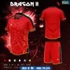 Áo bóng đá không logo Dragon II màu đỏ