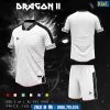 Áo bóng đá không logo Dragon II màu trắng