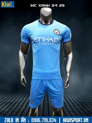 Áo bóng đá CLB Man City 2024 - 2025 màu xanh biển