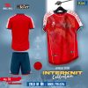 Áo bóng đá không logo Interknit màu đỏ