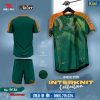 Áo bóng đá không logo Interknit màu xanh rêu