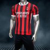 Áo đá banh clb Ac Milan sọc đỏ đen 2024 - 2025