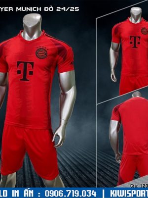 Áo Bóng Đá CLB Bayern Munich 2024 - 2025 Màu Đỏ Sân Nhà