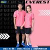 Áo đá banh không logo Everest màu hồng
